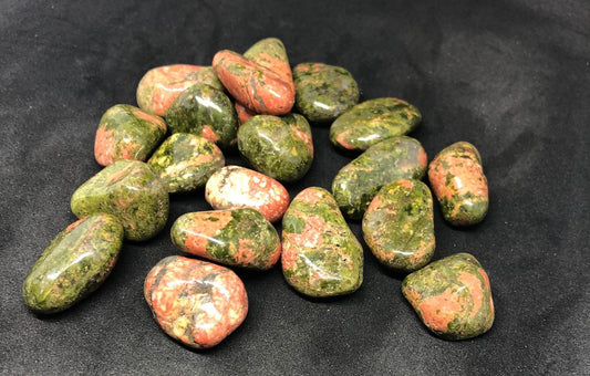 Unakite small stones 5 pack