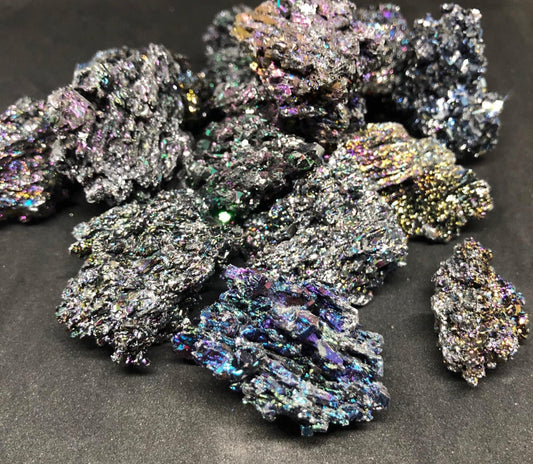 Rainbow silicone carbide specimen
