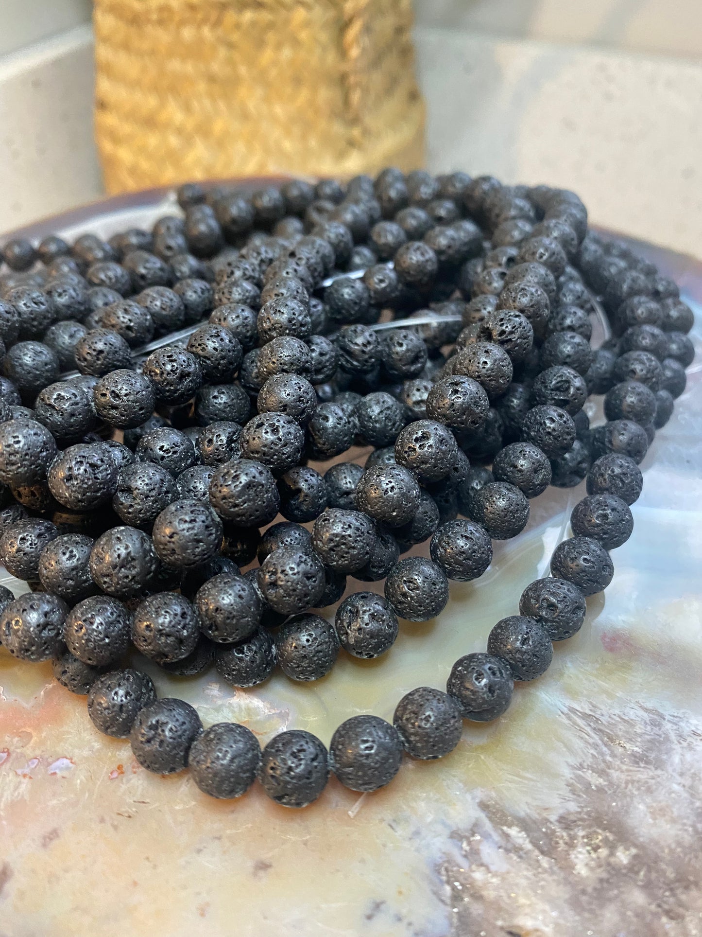 Lava beads string