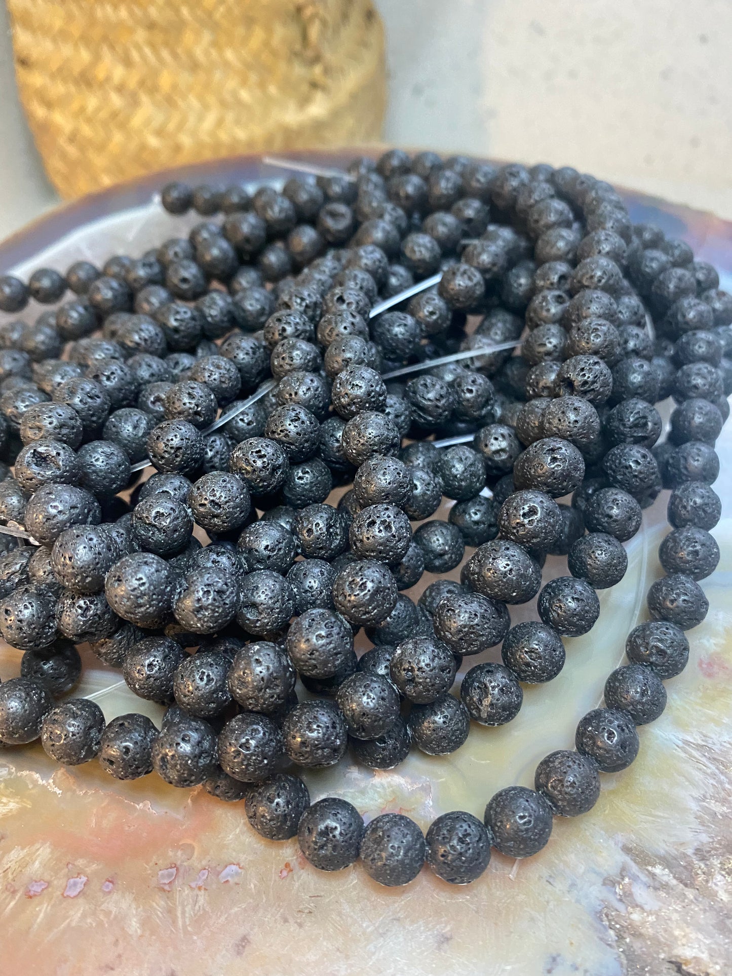 Lava beads string