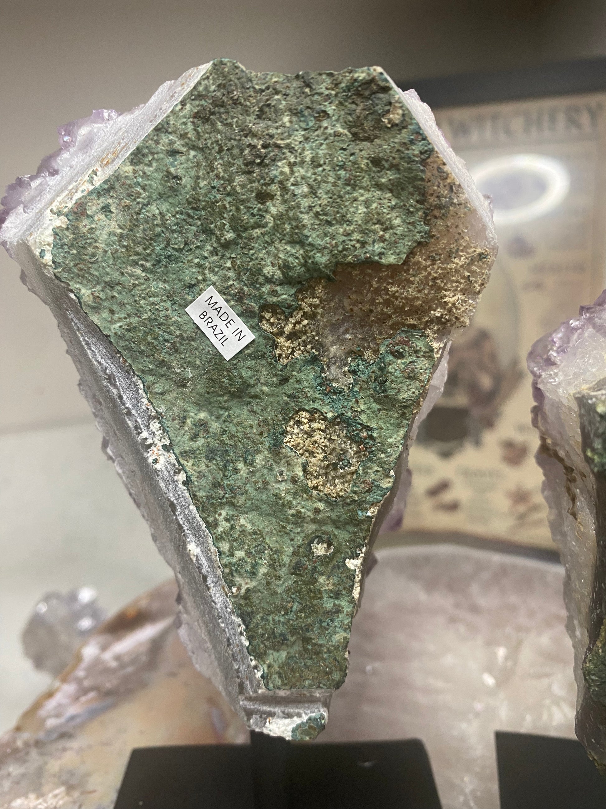 Brazilian Amethyst Druze on stand