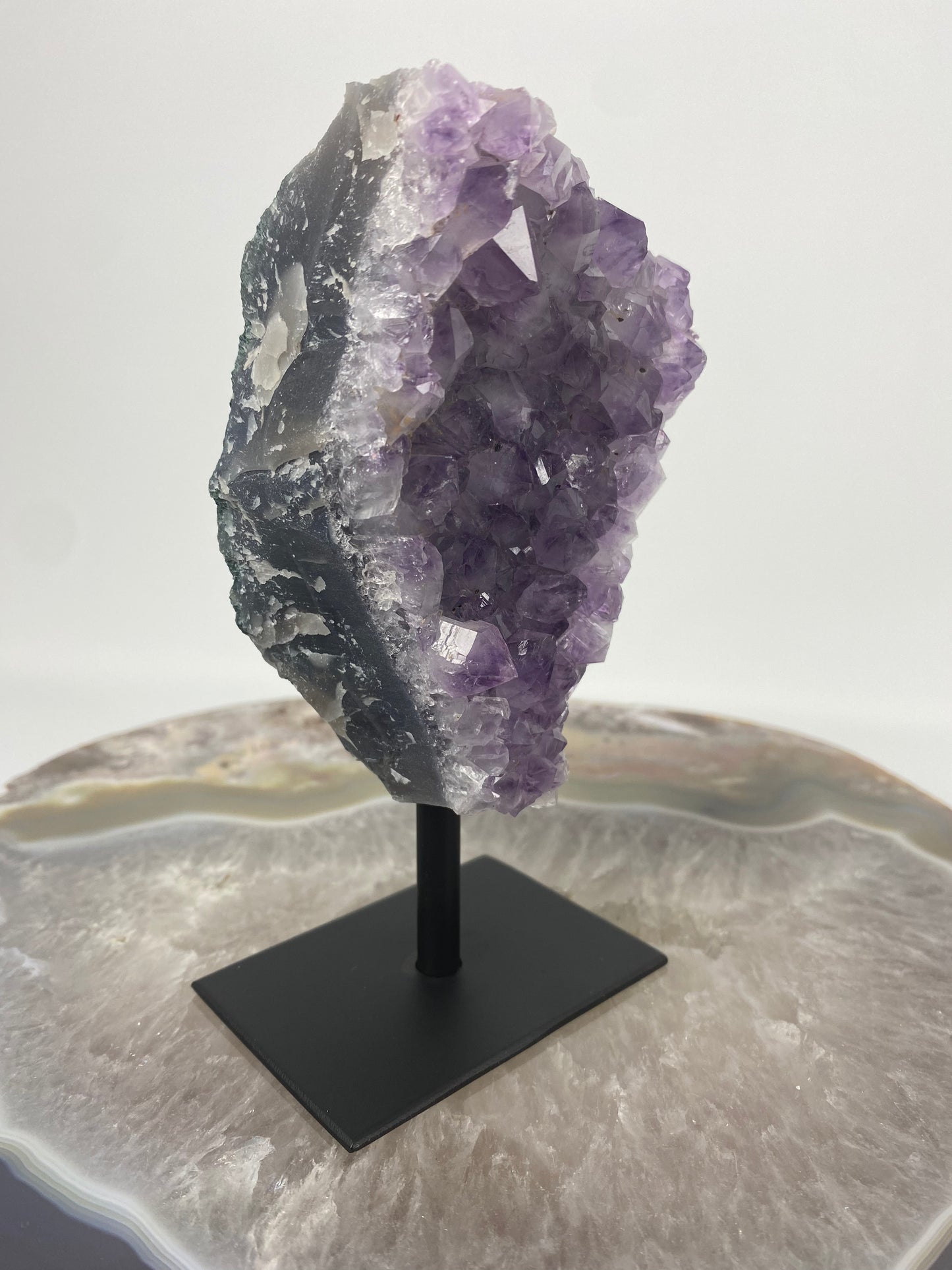 Brazilian Amethyst Druze on stand