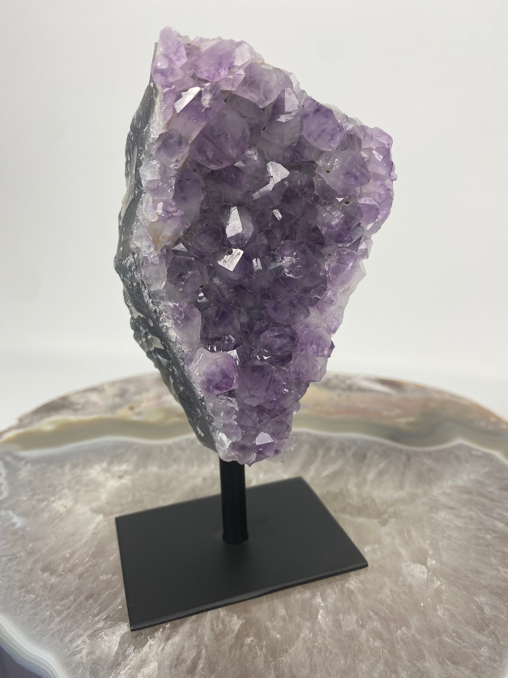 Brazilian Amethyst Druze on stand