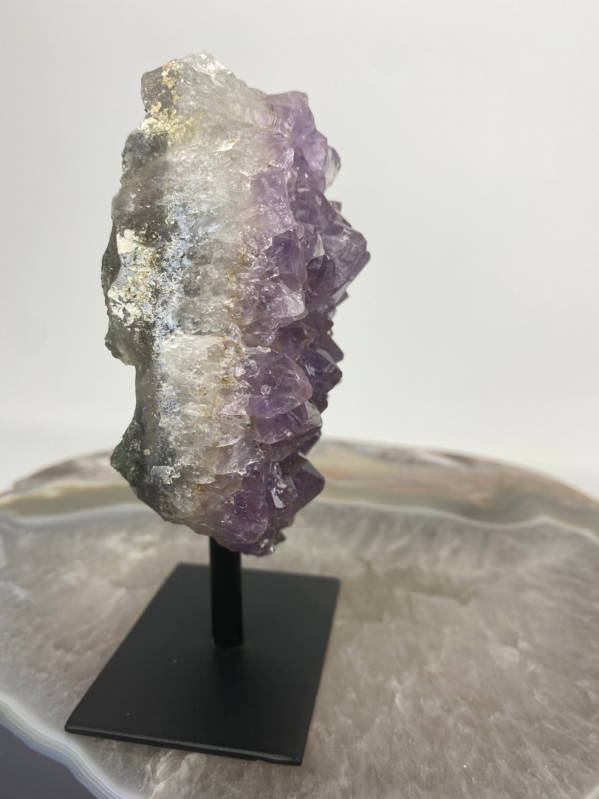Brazilian Amethyst Druze on stand