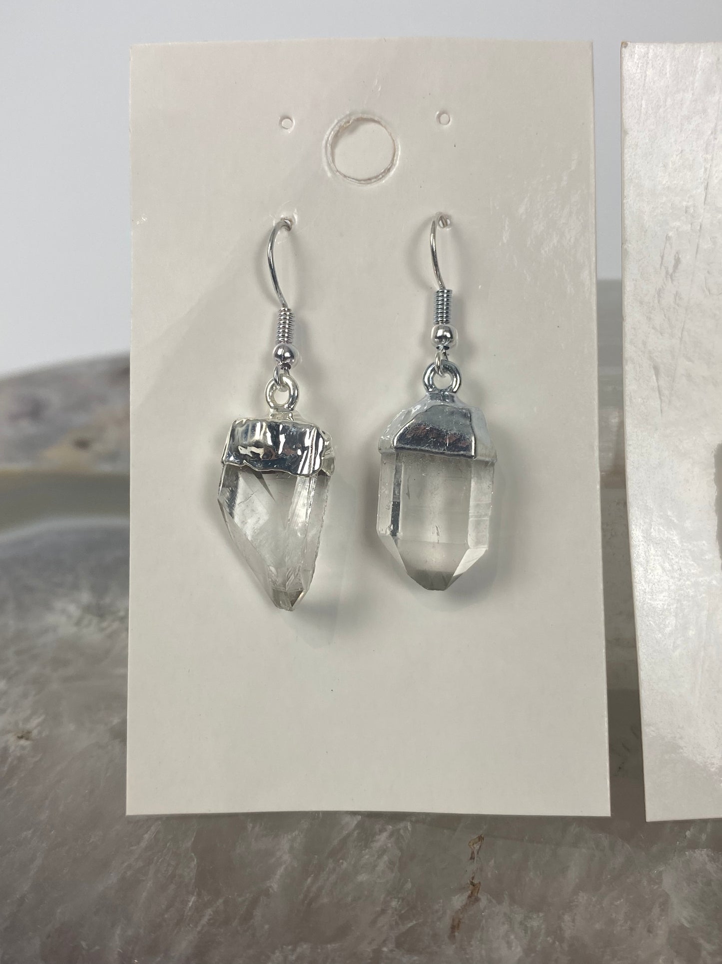 Clear Quartz earringslaurasauraonline