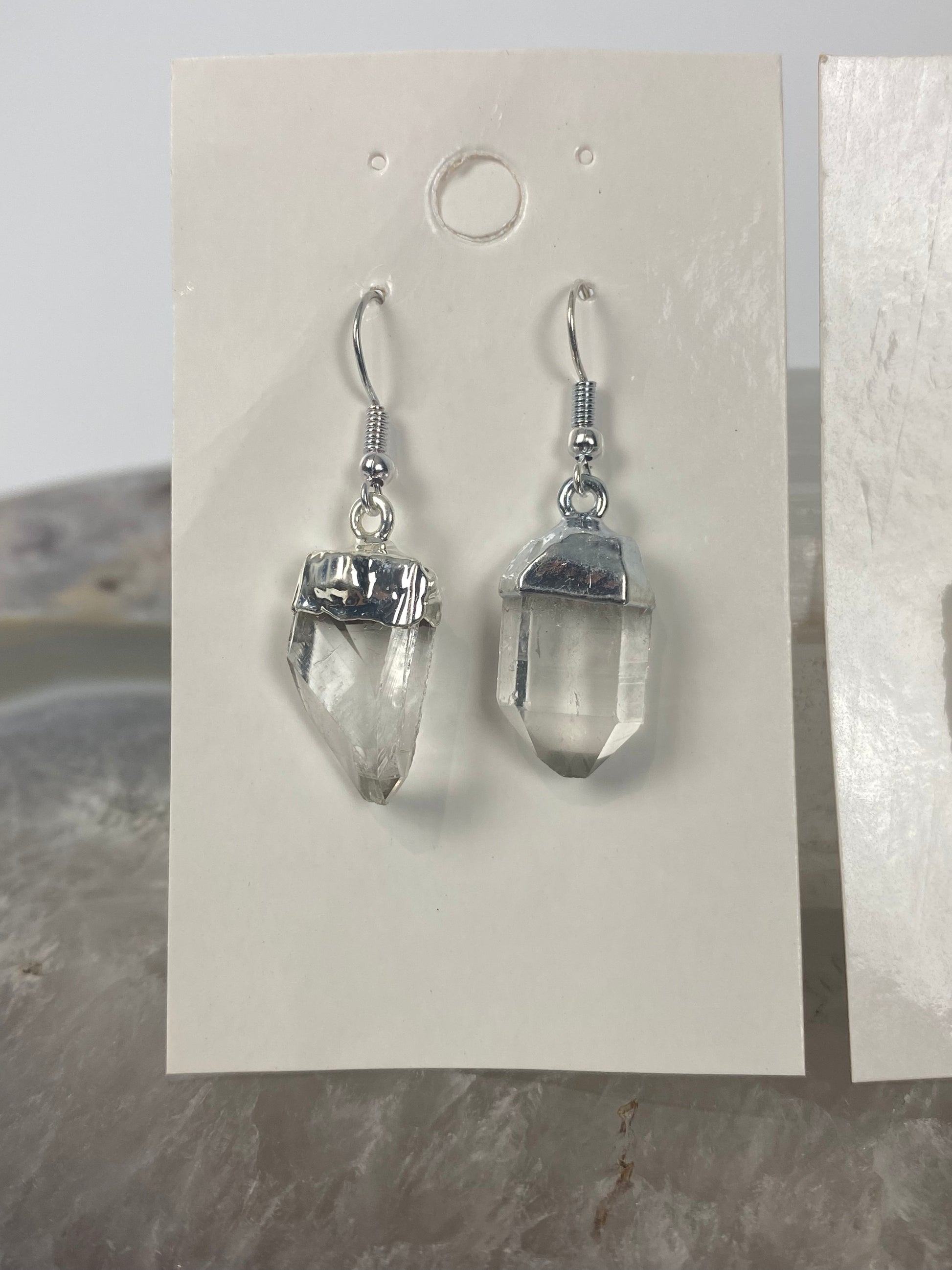 Clear Quartz earringslaurasauraonline