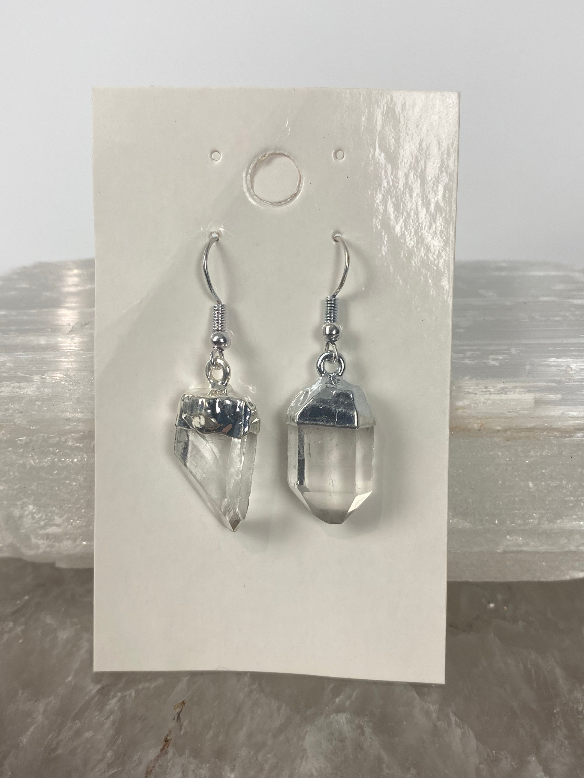 Clear Quartz earringslaurasauraonline
