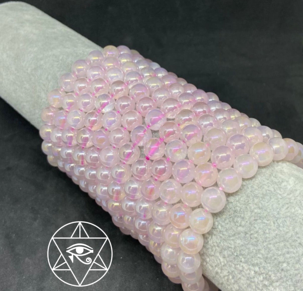 Rose Aura Quartz Bracelet