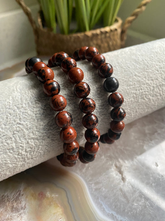 Mahogany Obsidian bracelet