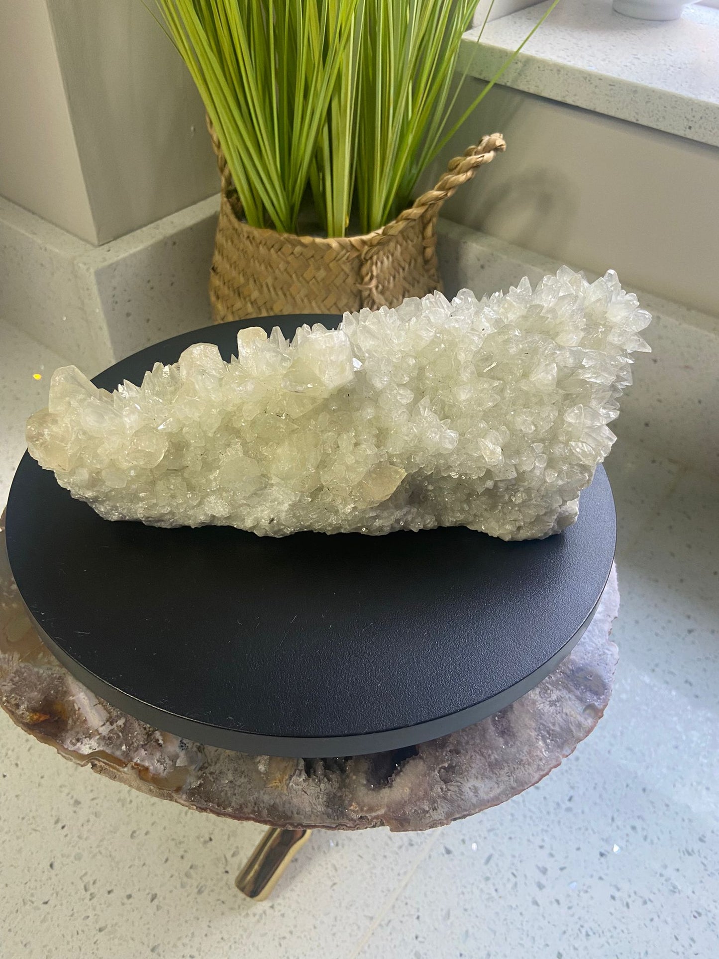 Dogtooth calcite cluster