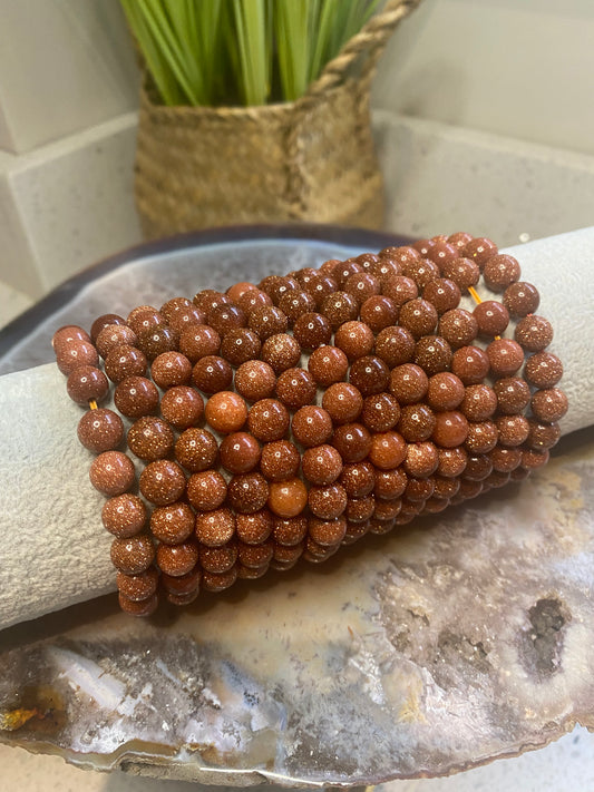Goldstone bracelet