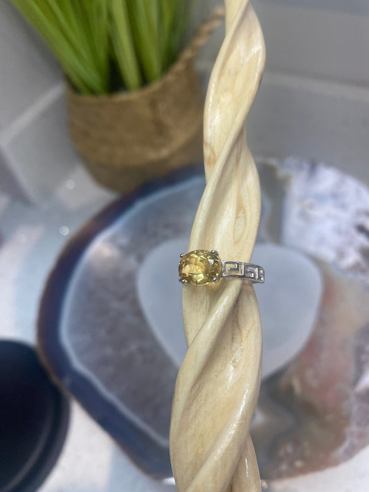 Citrine sterling silver 925 ring