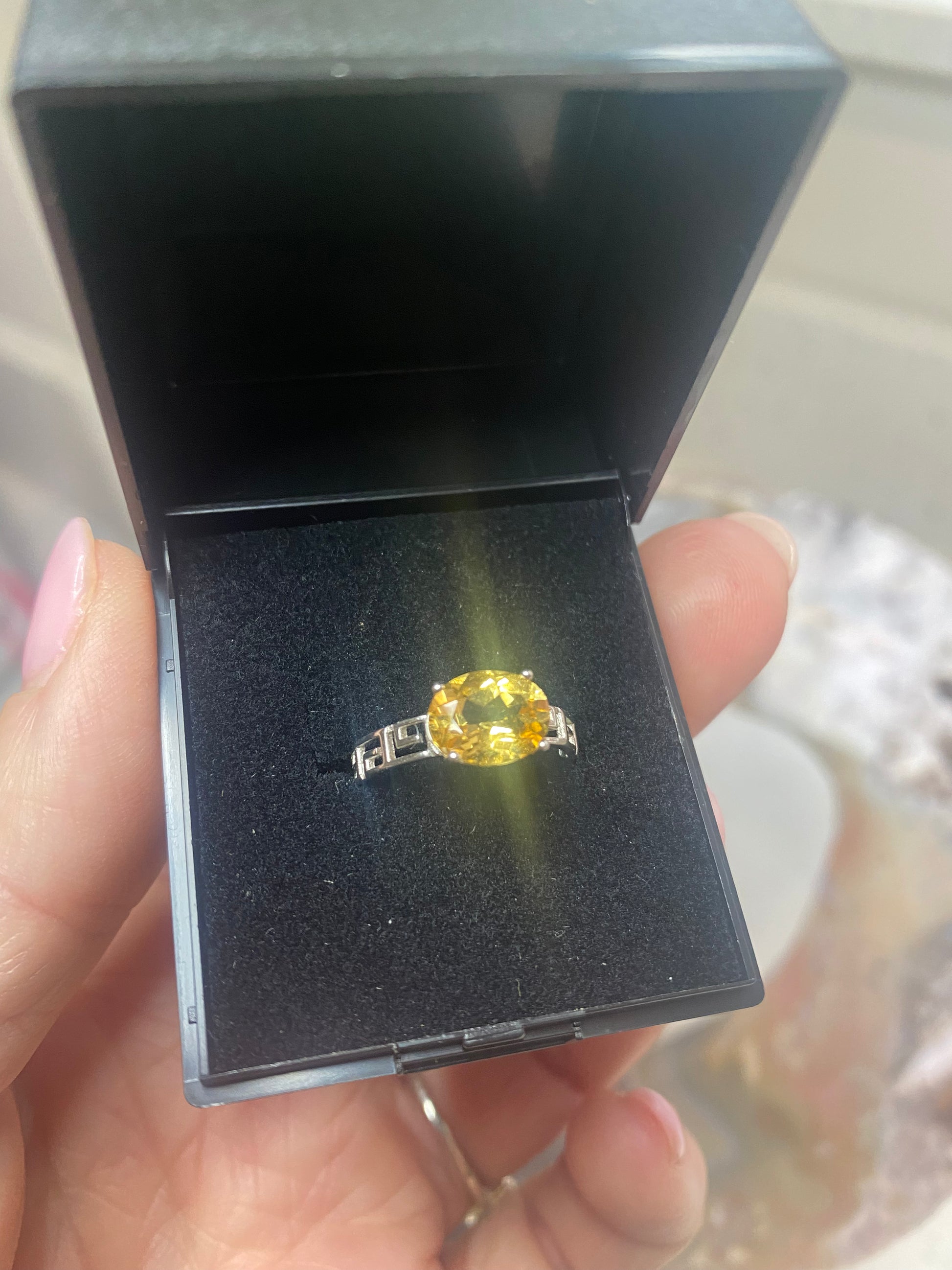 Citrine sterling silver 925 ring