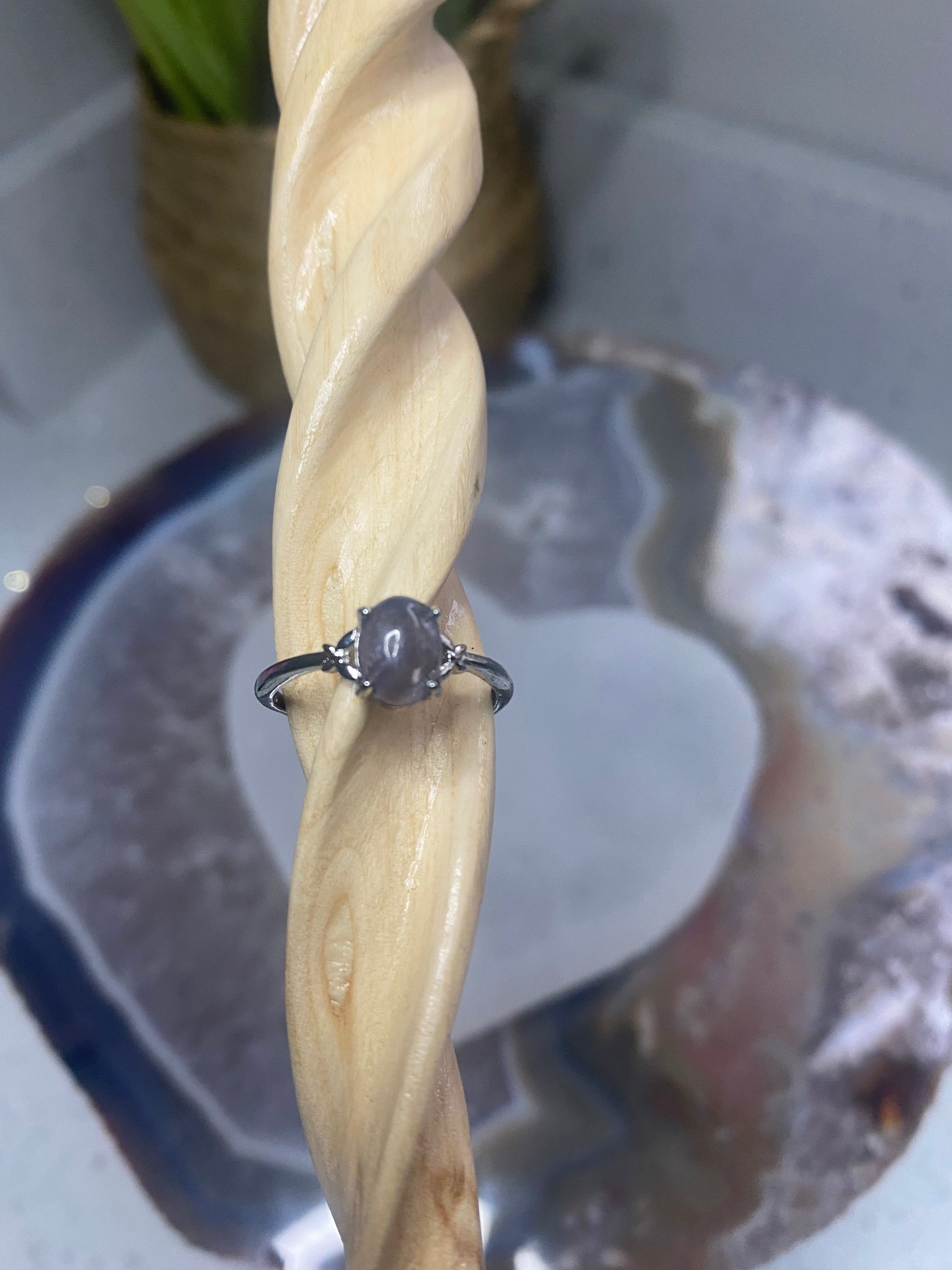 Iolite ring