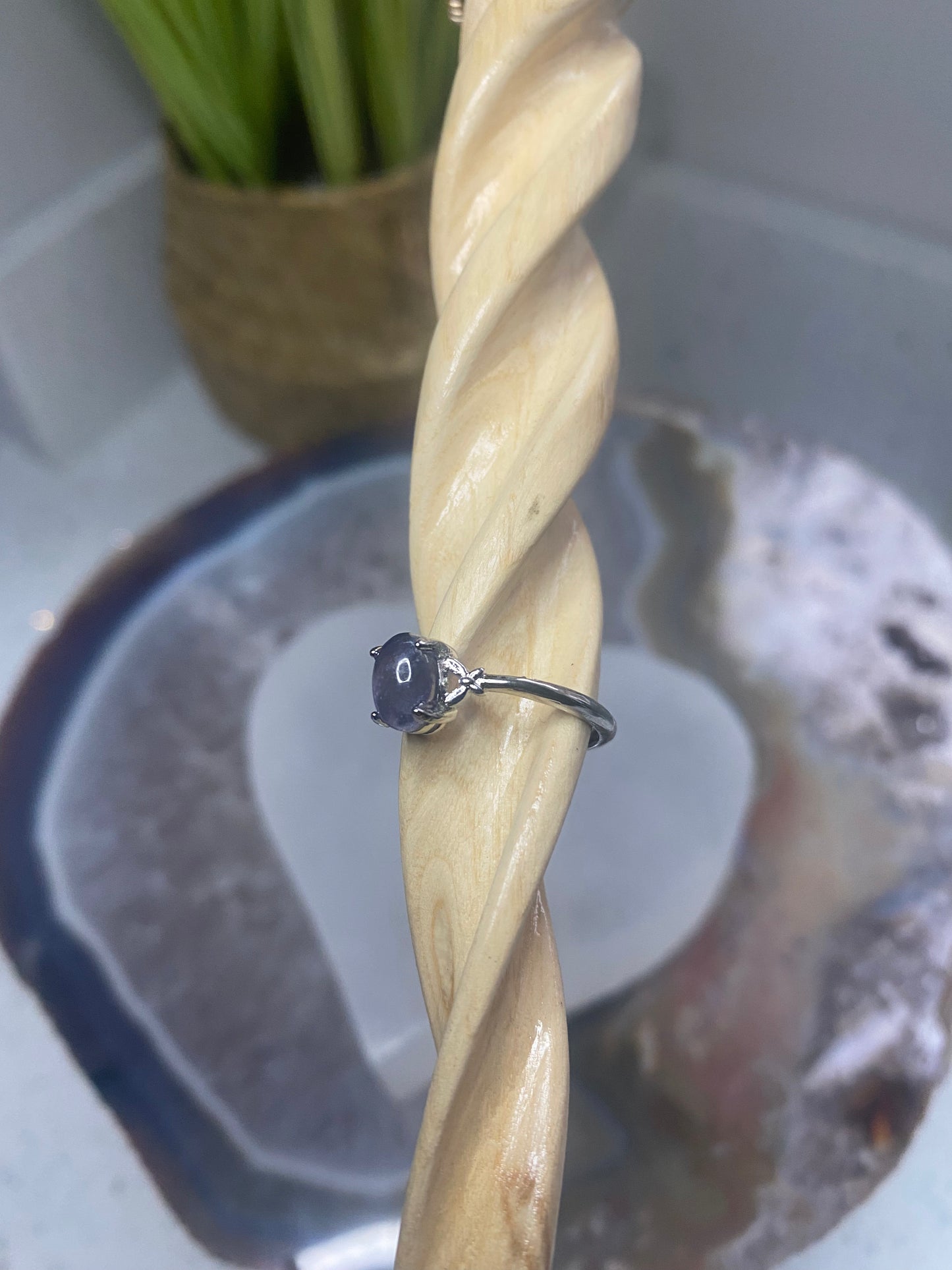 Iolite ring