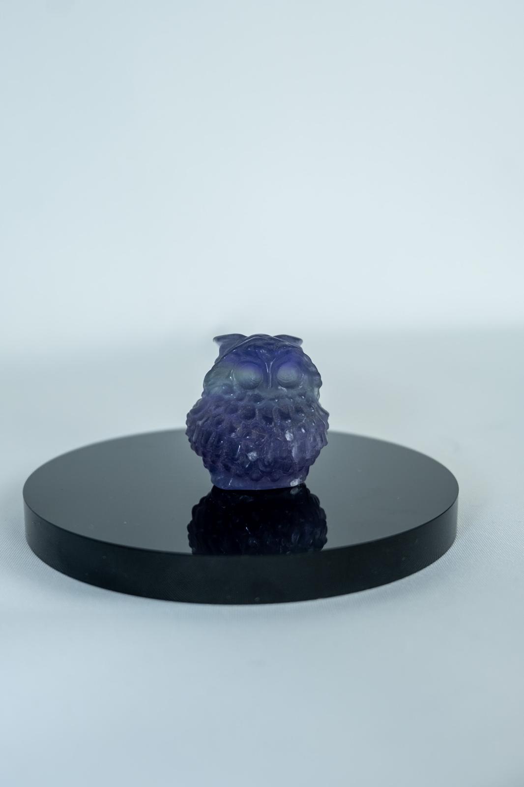 Purple Fluorite owl