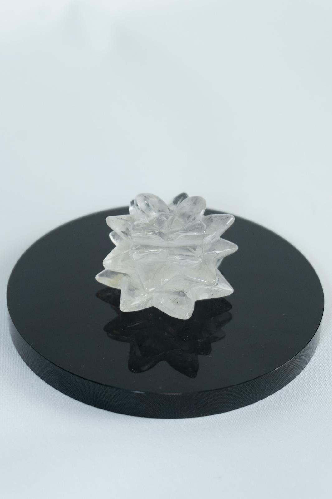 Clear quartz lotus flower