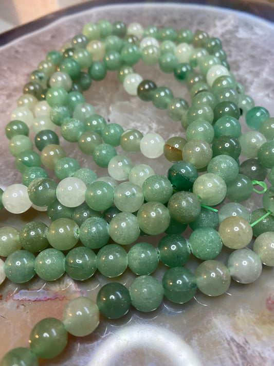 Green aventurine beads
