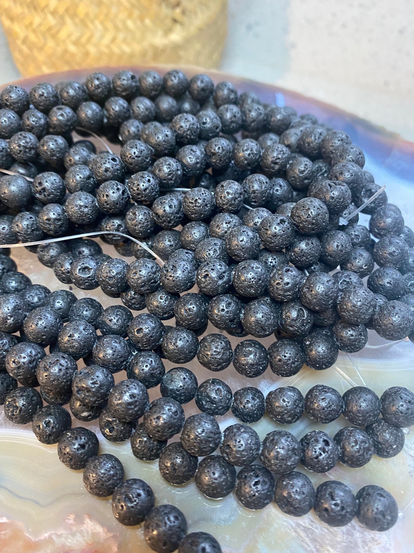 Lava beads string