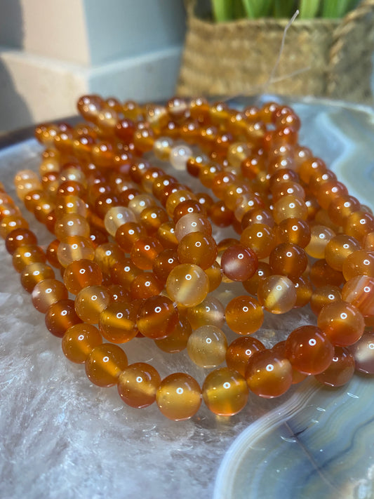 Carnelian beads string