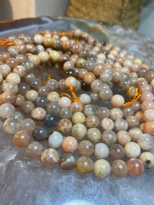 Natural moonstone beads string