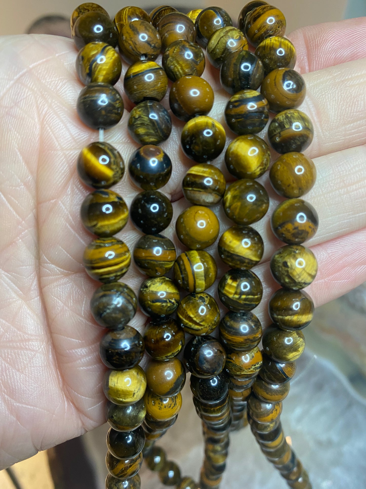 Tigers eye beads string