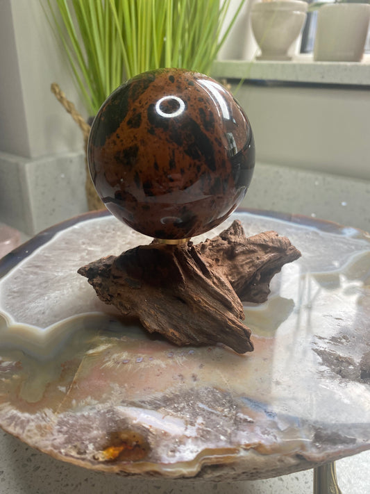 Mahogany Obsidian large sphere