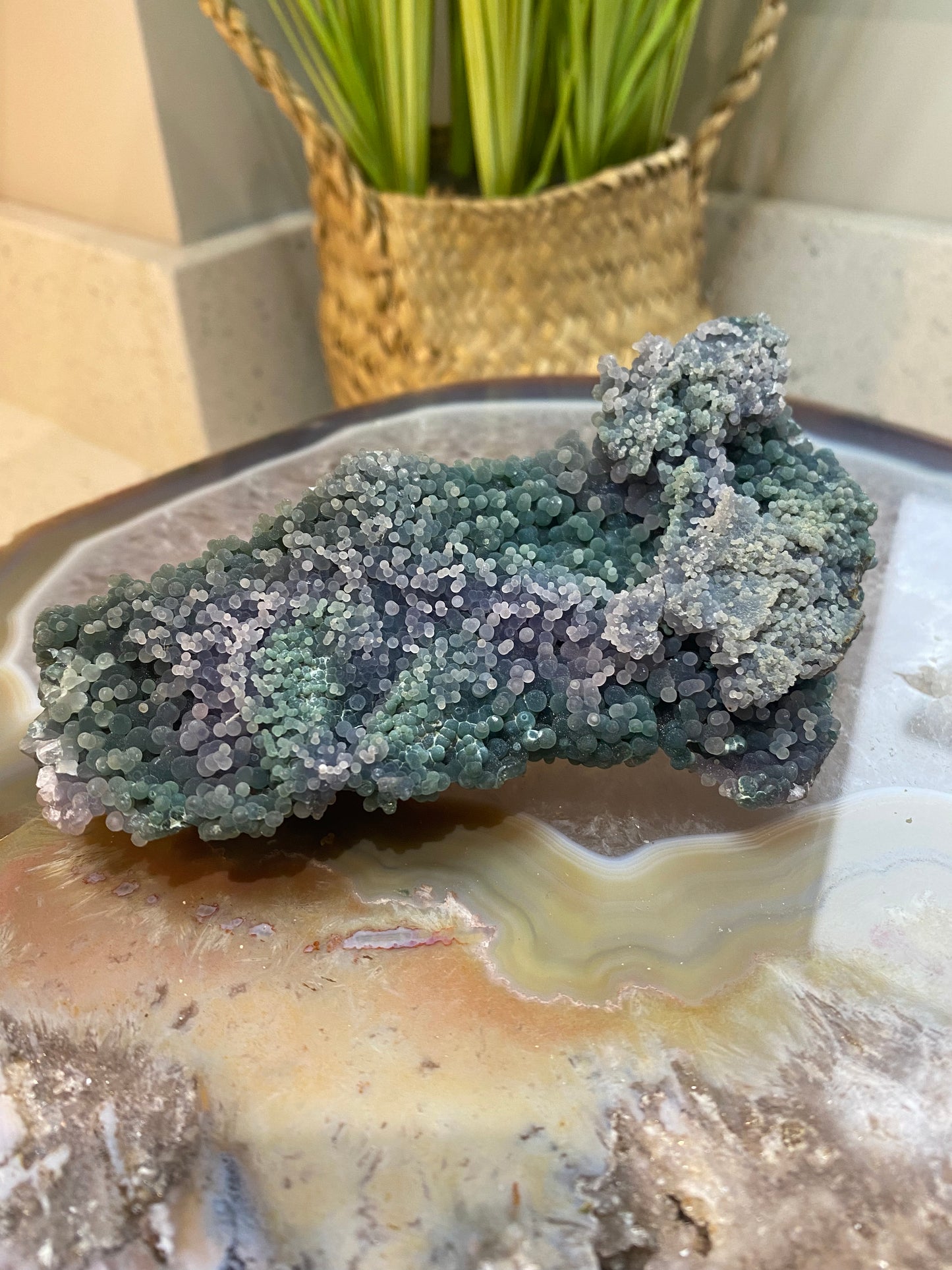 Grape agate specimen