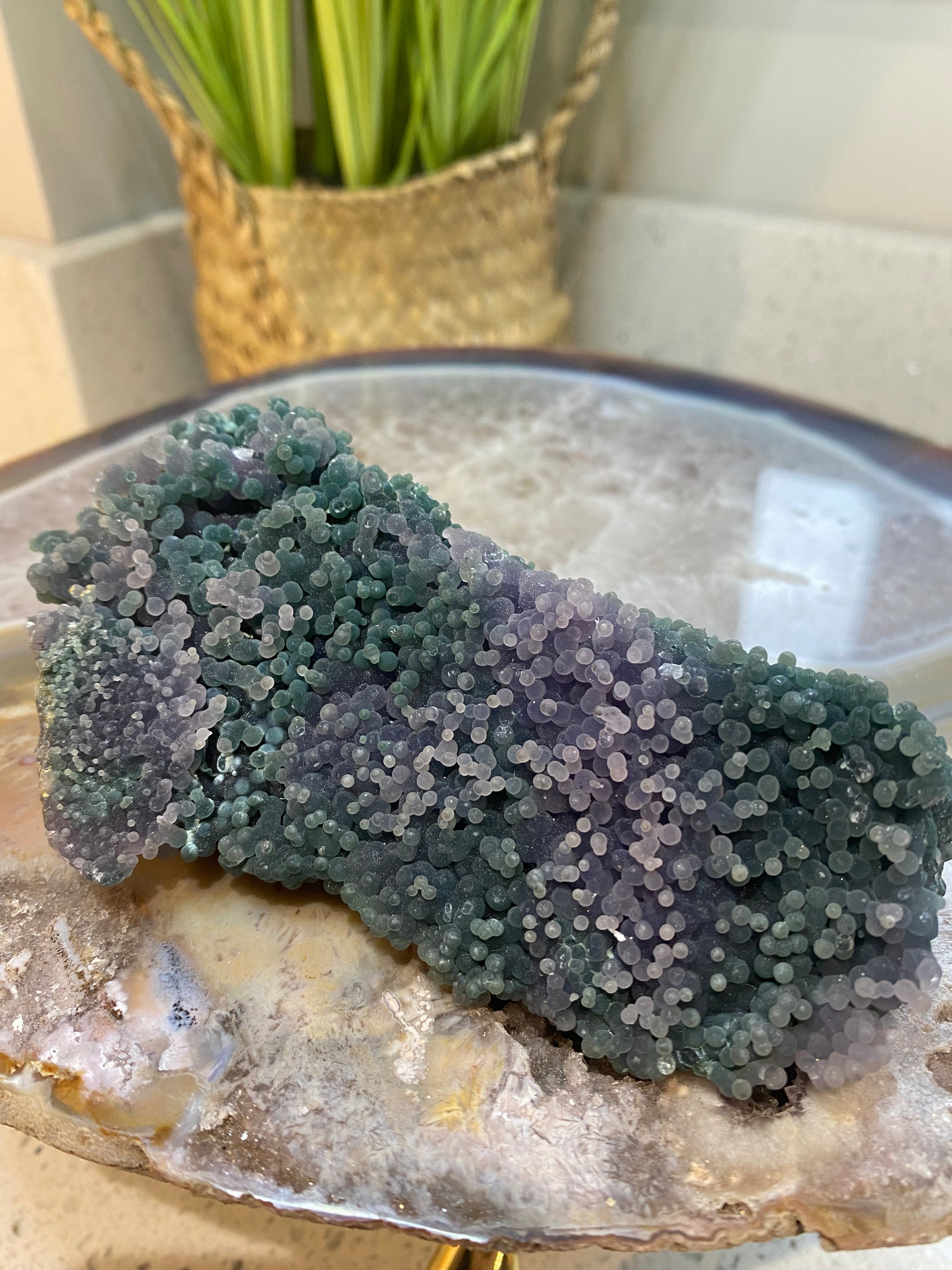 Grape agate specimen