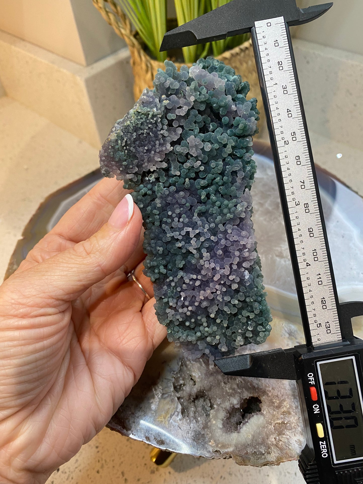 Grape agate specimen