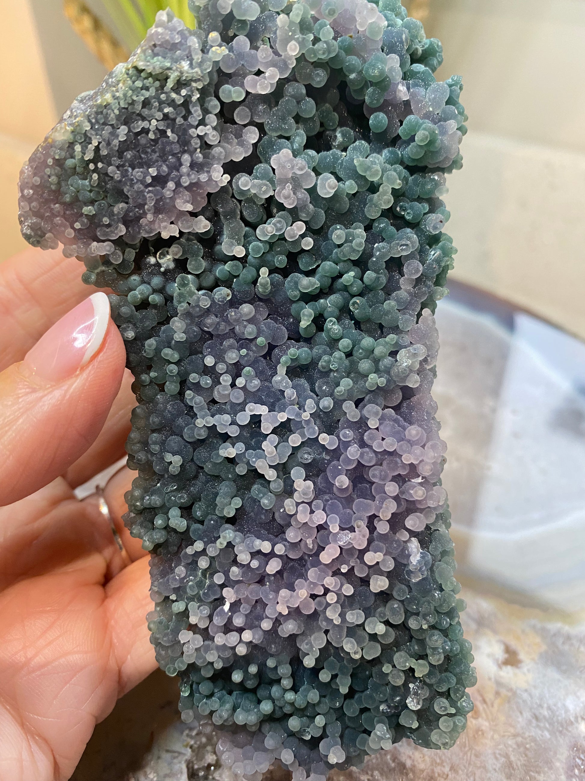 Grape agate specimen