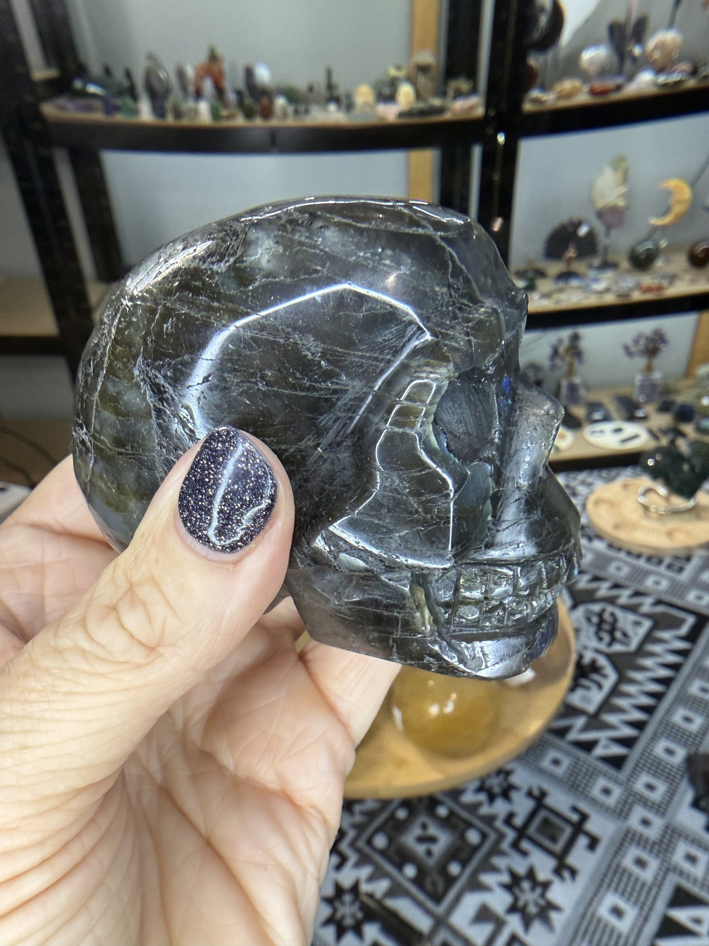 Labradorite Skull