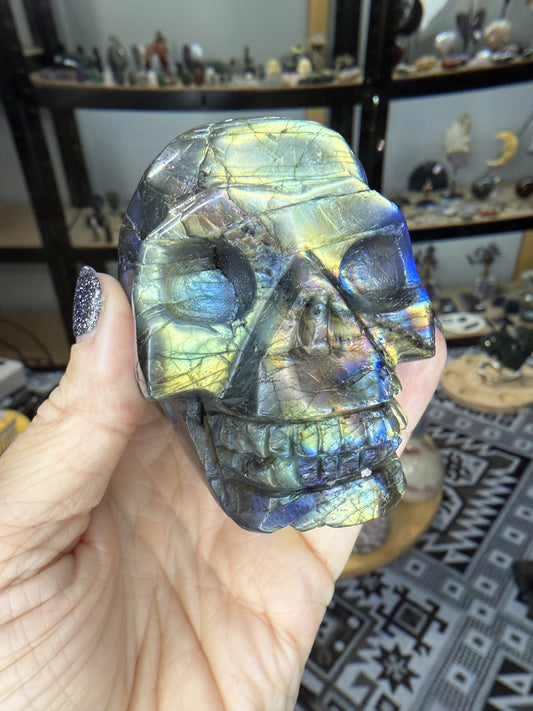 Labradorite Skull