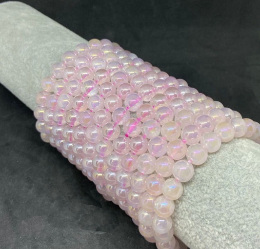 Rose Aura Quartz Bracelet