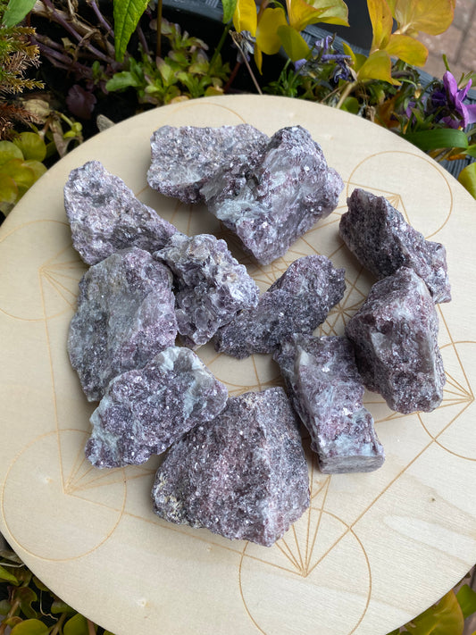 Rough Lepidolite with mica