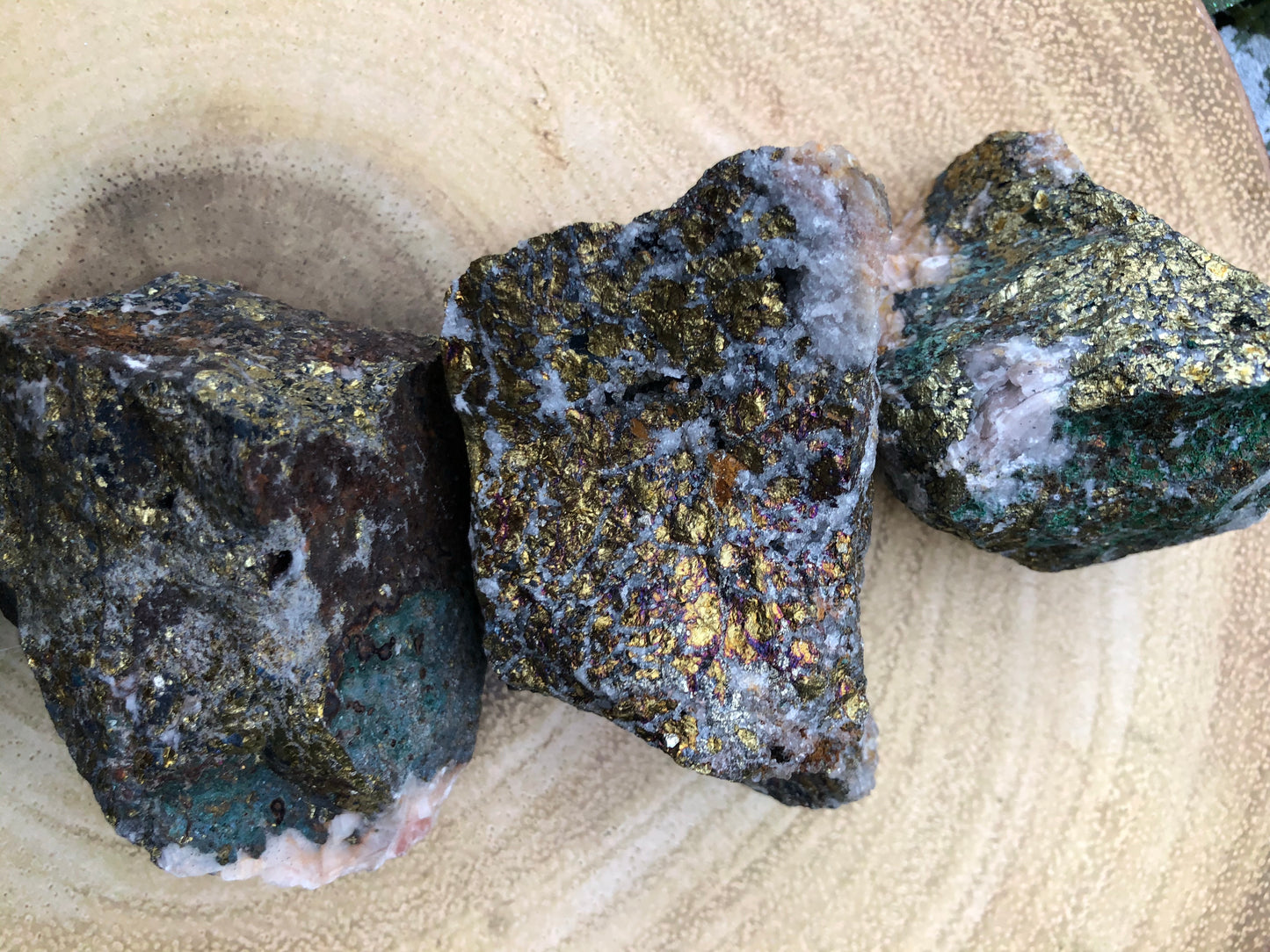 Chalcopyrite large raw stone