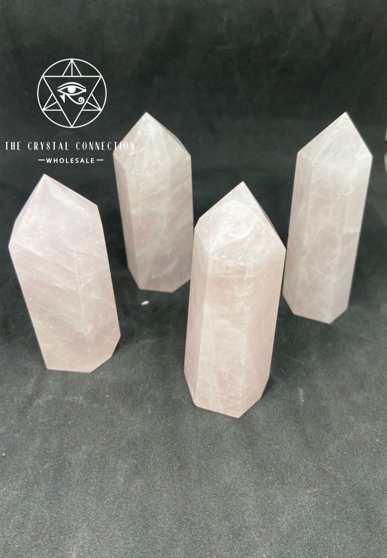 Rose quartz towers